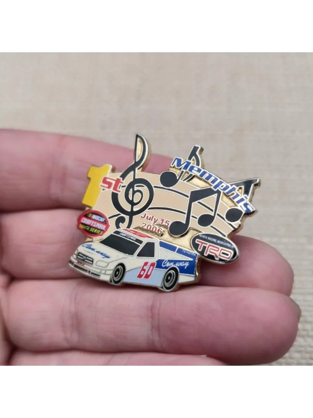 2006 Jack Sprague Memphis Winner NASCAR Truck Series Toyota TRD Pin A8032